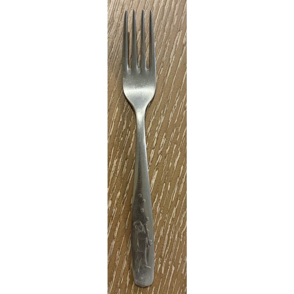 Vintage AUERHAHN ‎ Ultrasil Stainless Flatware German Children Fork